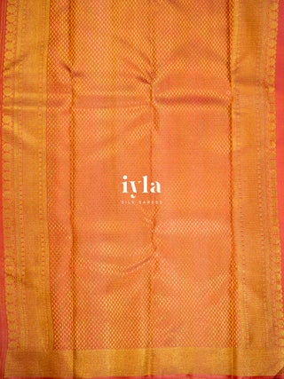 The Tropical Foliage Kanjeevaram in Pearl Aqua