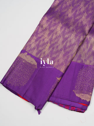 The DownPour Dream Kanjeevaram in True Purple