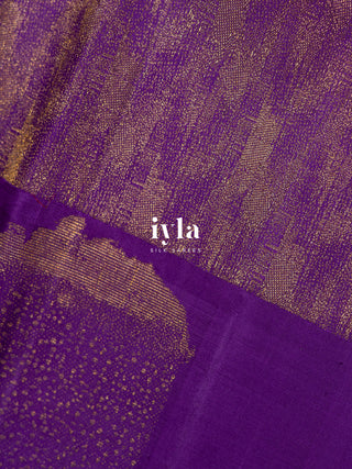 The DownPour Dream Kanjeevaram in True Purple
