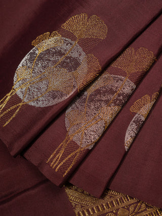 The Walnut Brown Quiver Moon Kanjeevaram