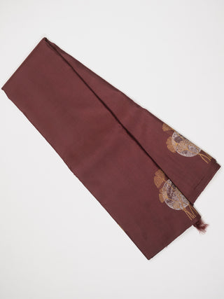 The Walnut Brown Quiver Moon Kanjeevaram