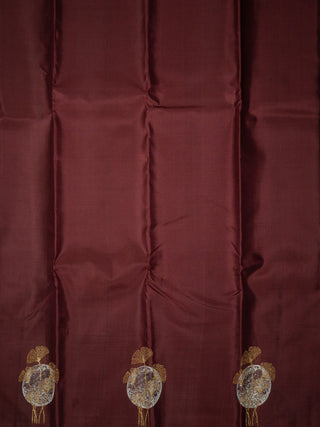 The Walnut Brown Quiver Moon Kanjeevaram