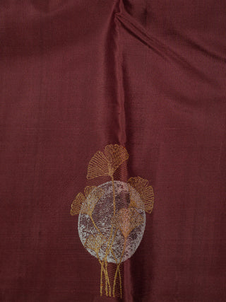 The Walnut Brown Quiver Moon Kanjeevaram