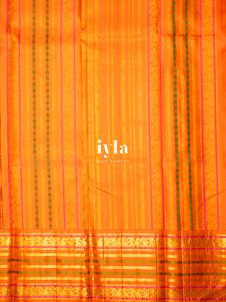 The Timeless Legacy Weave Kanjeevaram in Orange Blossom