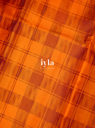 The Timeless Legacy Weave Kanjeevaram in Orange Blossom
