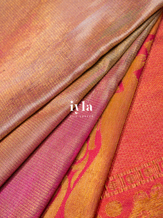 The Painted Colour Storm Silk Saree