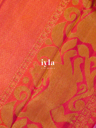 The Painted Colour Storm Silk Saree