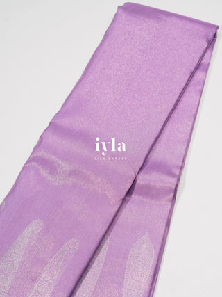 The Pastel Lavender Glow Paisley Kanjeevaram
