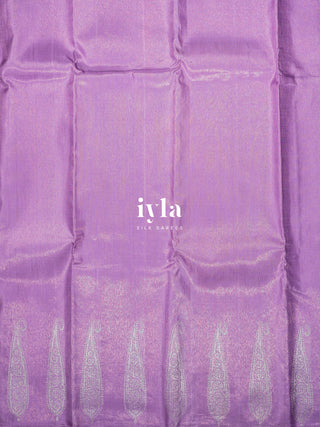 The Pastel Lavender Glow Paisley Kanjeevaram