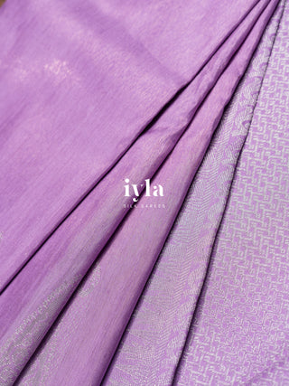 The Pastel Lavender Glow Paisley Kanjeevaram