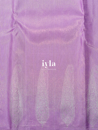 The Pastel Lavender Glow Paisley Kanjeevaram