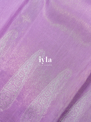 The Pastel Lavender Glow Paisley Kanjeevaram