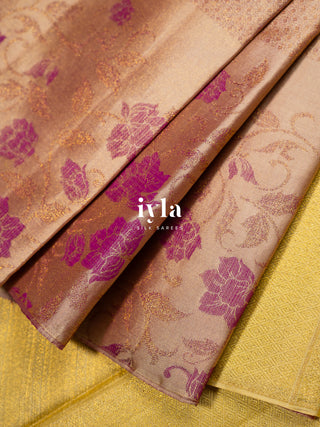 The Almond Bisque Blossom Edit Kanjeevaram