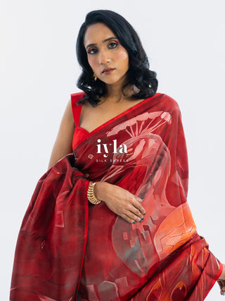 The Peacocks of the Sacred Grove Kanjeevaram