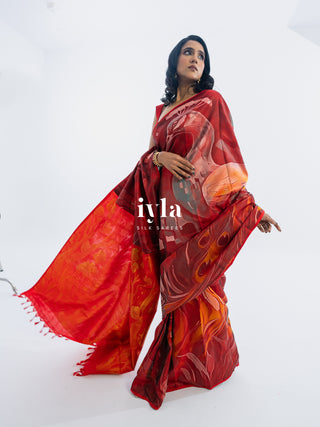 The Peacocks of the Sacred Grove Kanjeevaram