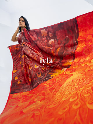 The Peacocks of the Sacred Grove Kanjeevaram