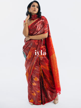 The Peacocks of the Sacred Grove Kanjeevaram