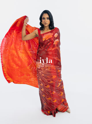 The Peacocks of the Sacred Grove Kanjeevaram