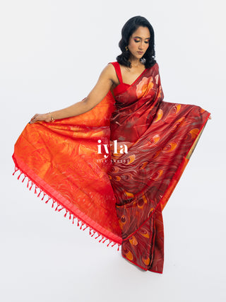 The Peacocks of the Sacred Grove Kanjeevaram