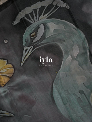 The Peacocks of the Sacred Grove Kanjeevaram