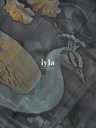 The Peacocks of the Sacred Grove Kanjeevaram