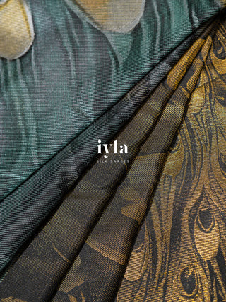 The Peacocks of the Sacred Grove Kanjeevaram