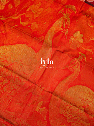 The Peacocks of the Sacred Grove Kanjeevaram