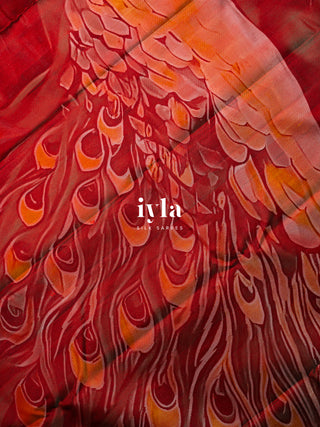 The Peacocks of the Sacred Grove Kanjeevaram