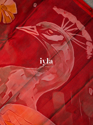 The Peacocks of the Sacred Grove Kanjeevaram