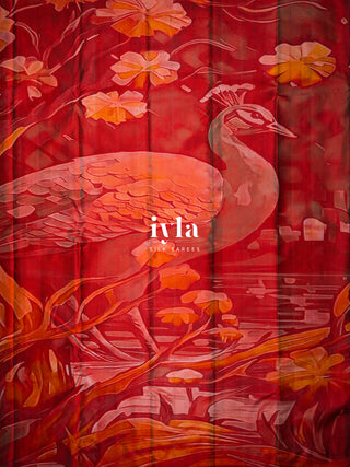 The Peacocks of the Sacred Grove Kanjeevaram