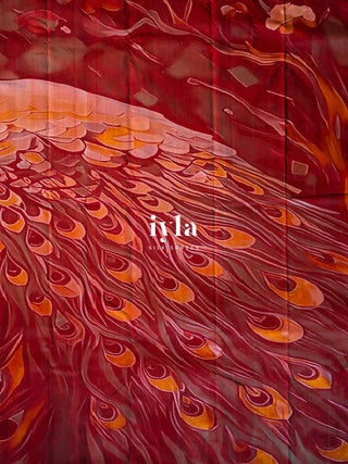 The Peacocks of the Sacred Grove Kanjeevaram