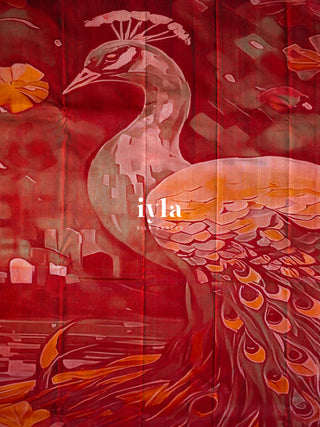 The Peacocks of the Sacred Grove Kanjeevaram