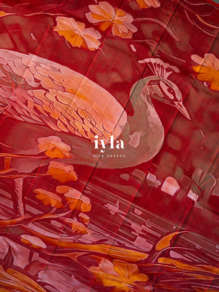 The Peacocks of the Sacred Grove Kanjeevaram