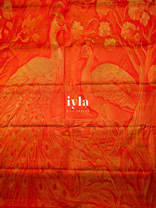 The Peacocks of the Sacred Grove Kanjeevaram