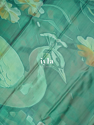 The Peacocks of the Sacred Grove Kanjeevaram