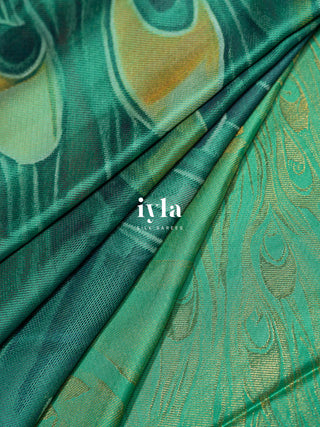 The Peacocks of the Sacred Grove Kanjeevaram