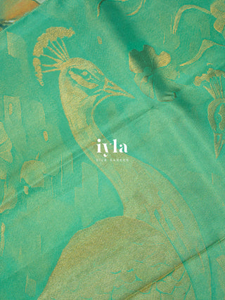 The Peacocks of the Sacred Grove Kanjeevaram