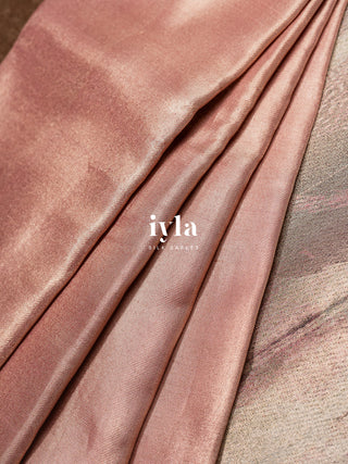 The Champagne Pink Peacock Weave Kanjeevaram