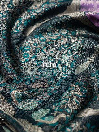 The Peacock Perch Pretty Kanjeevaram in Lavender