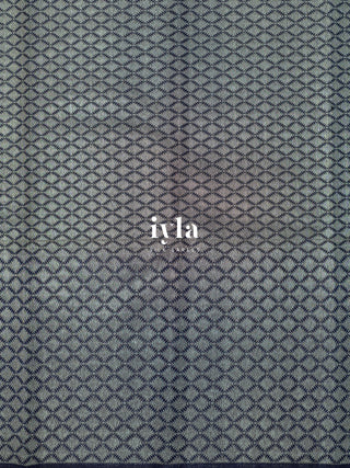 The Peacock Perch Pretty Kanjeevaram in Azure Blue