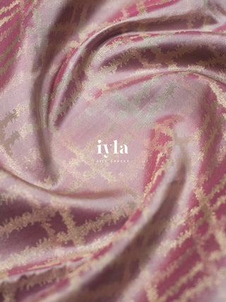 The Peacock Perch Pretty Kanjeevaram in Lavender Silver