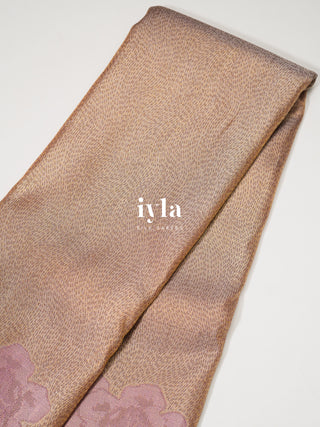 The Petunia Blooms Kanjeevaram Dipped in Gold