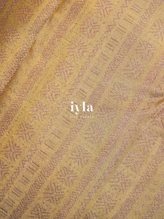 The Petunia Blooms Kanjeevaram Dipped in Gold