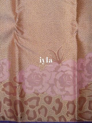 The Petunia Blooms Kanjeevaram Dipped in Gold