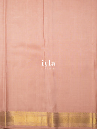 The Pichwai Painting Inspired Holy cows Kanjeevaram in Blush Pink