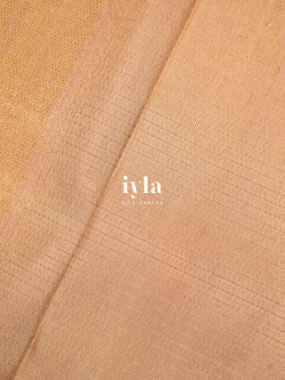 The Pichwai Painting Inspired Holy cows Kanjeevaram in Blush Pink