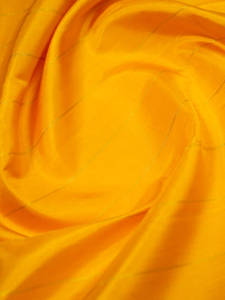 The Winter Pine Forest Kanjeevaram in Amber Yellow