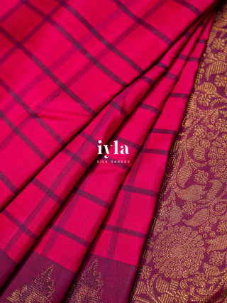The Pine Forest Chronicles Kanjeevaram in Pink Obsession