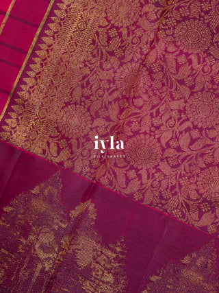 The Pine Forest Chronicles Kanjeevaram in Pink Obsession