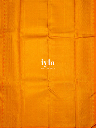 The Tangerine Pixel Petal Kanjeevaram